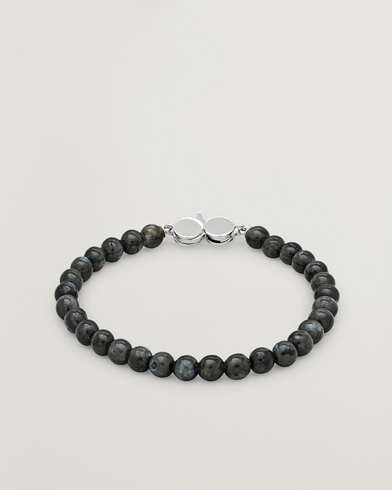 Tom Wood Cove Bracelet Slim Black Larvikite – Noir