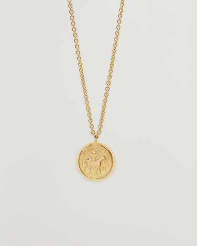 Tom Wood Coin Pendant Necklace Gold – Or