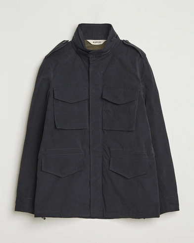 Aspesi Minifield Cotton Field Jacket Navy – Bleu