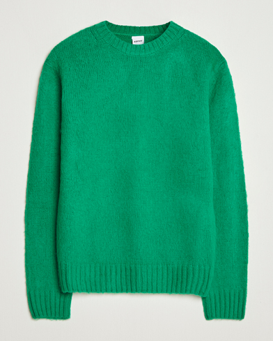 Aspesi Brushed Shetland Sweater Green – Vert