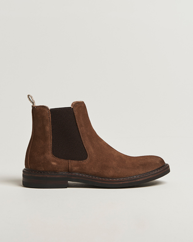 Astorflex Bitflex Dainite Chelsea Boot Dark Khaki Suede – Marron