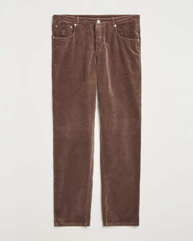 Brunello Cucinelli Leisure Fit Corduroy 5-Pocket Pants Taupe – Marron