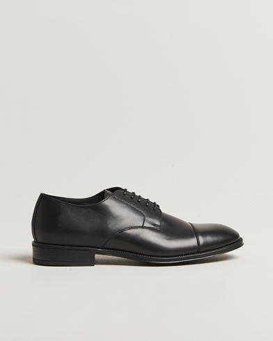 Canali Cap Toe Derby Black Calf – Noir