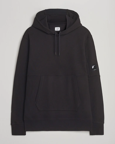 C.P. Company Diagonal Raised Fleece Lens Hood Black – Noir