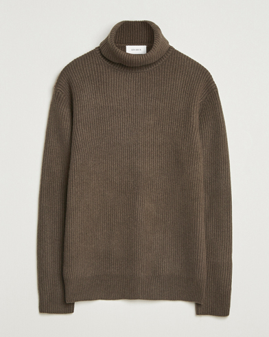LES DEUX Eddie Wool Rib Rollneck Teak – Marron