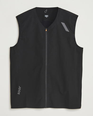 SOAR Running Rainout Gilet Black – Noir