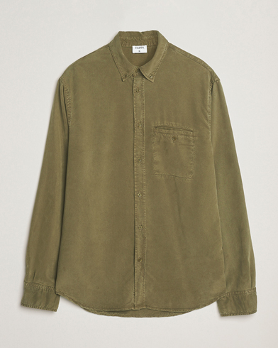 Filippa K Zachary Lyocell Shirt Dark Olive – Vert