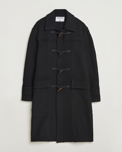 Filippa K Monty Wool Duffle Coat Black – Noir
