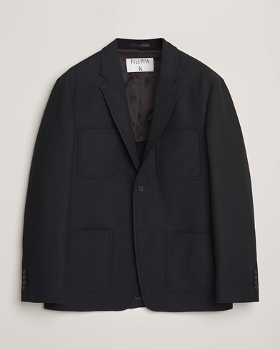 Filippa K Riley Wool Workwear Blazer Black – Noir