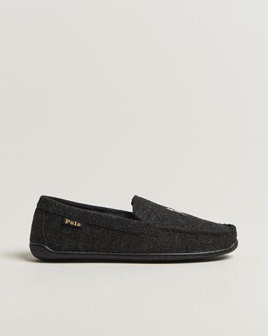 Polo Ralph Lauren Brenan Wool Slipper Black/Cream – Noir
