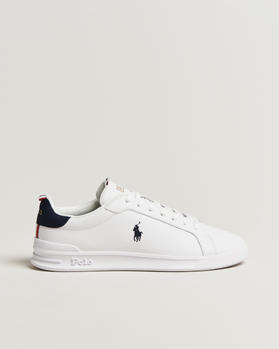 Polo Ralph Lauren Heritage Court Sneakers White/Navy/Red – Blanc