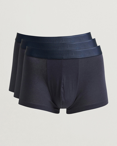 Sunspel 3-Pack Cotton Stretch Trunk Navy – Bleu