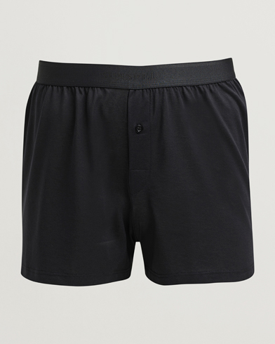 Sunspel Superfine One Button Boxer Black – Noir