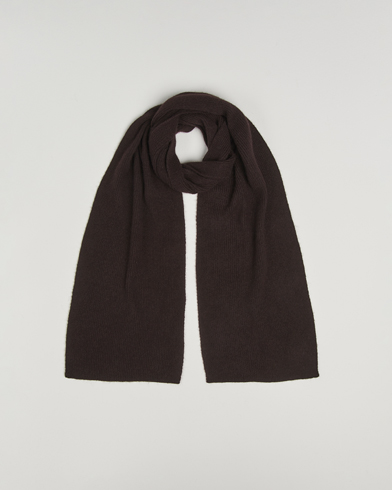 Le Bonnet Lambswool/Caregora Scarf Espresso – Marron