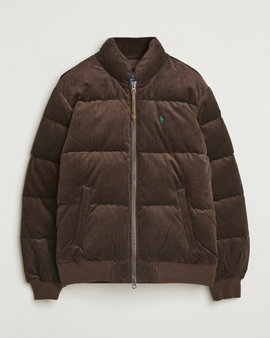 Polo Ralph Lauren Wyoming Corduroy Bomber Jacket Dark Beech – Marron