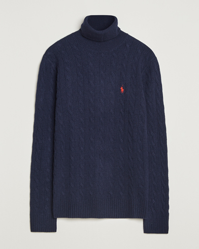 Polo Ralph Lauren Wool/Cashmere Rollneck Hunter Navy – Bleu