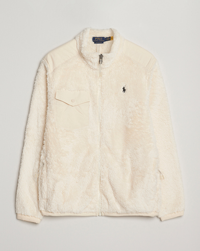 Polo Ralph Lauren Curly Hi-Pile Full Zip Andover Cream – Blanc