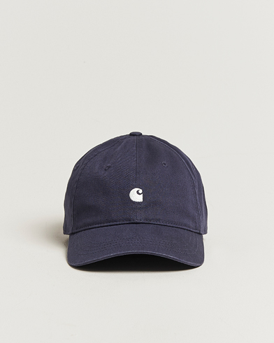 Carhartt WIP Madison Logo Cap Dark Navy – Bleu