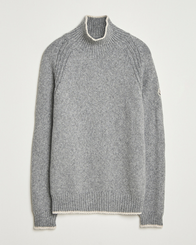 Moncler Wool Turtleneck Grey Melange – Gris