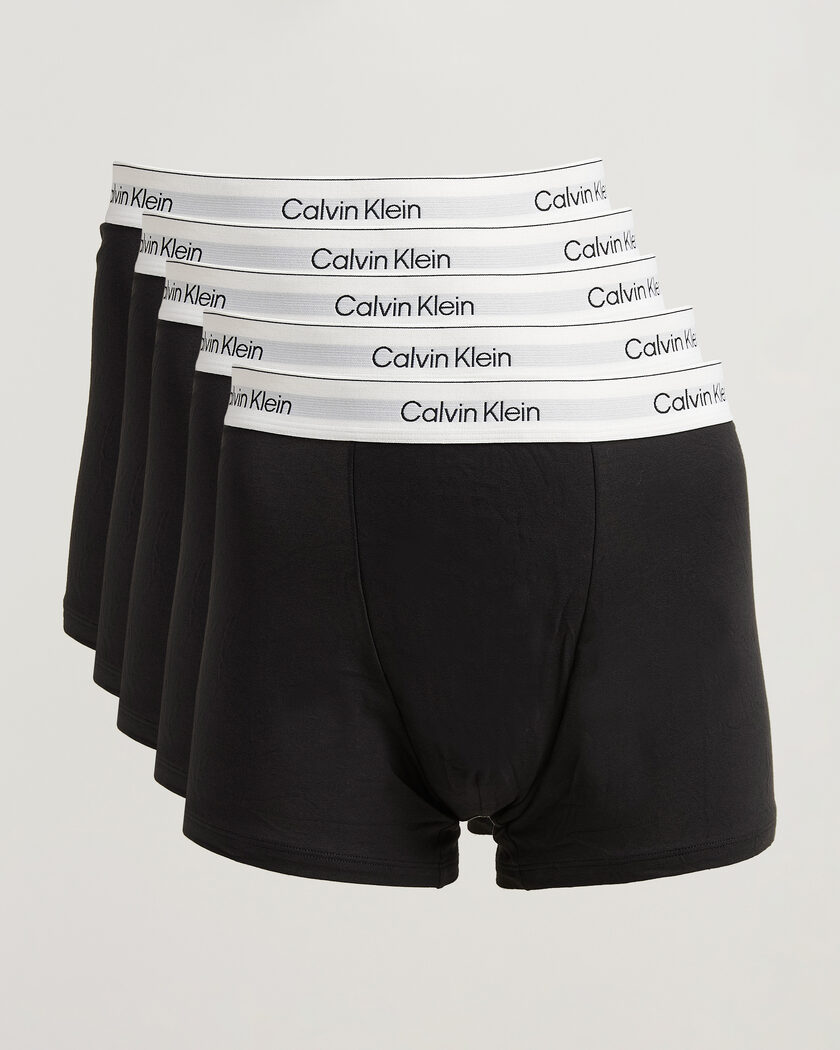 Calvin Klein 5-Pack Icon Cotton Stretch Relaxed Trunk Black – Noir