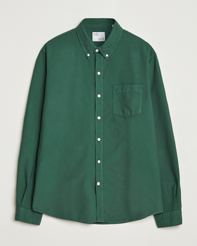Colorful Standard Classic Organic Oxford Button Down Shirt Emerald Green – Vert