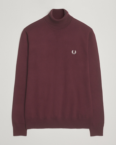 Fred Perry Classic Rollnock Jumper Oxblood – Rouge