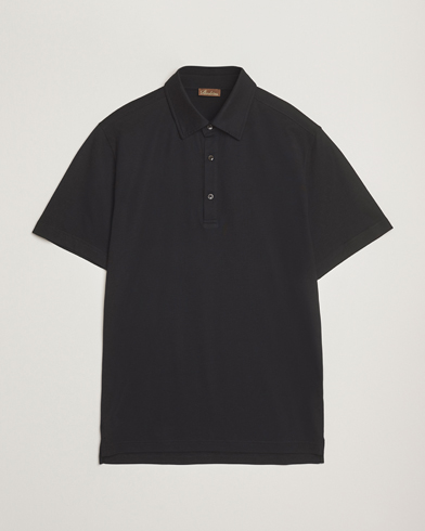 Stenströms Supima Cotton Polo Shirt Black – Noir