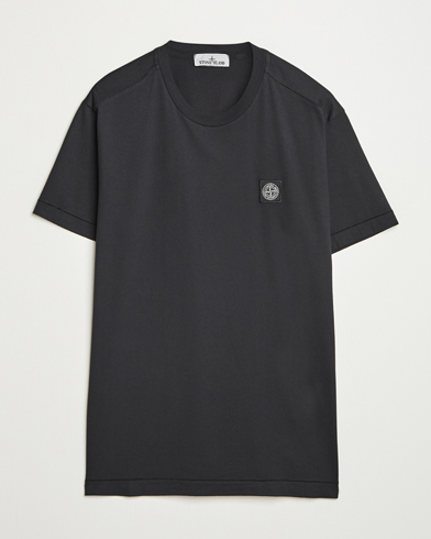 Stone Island Garment Dyed Cotton Jersey T-Shirt Black – Noir