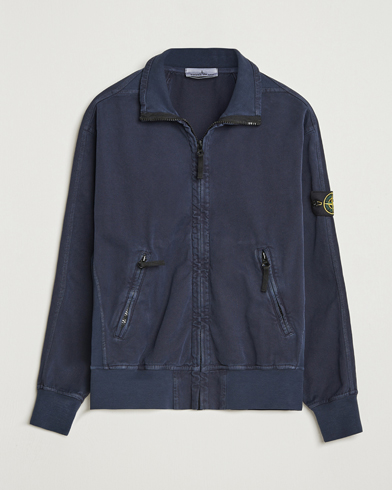 Stone Island Organic Panama Cotton Track Jacket Ink – Bleu