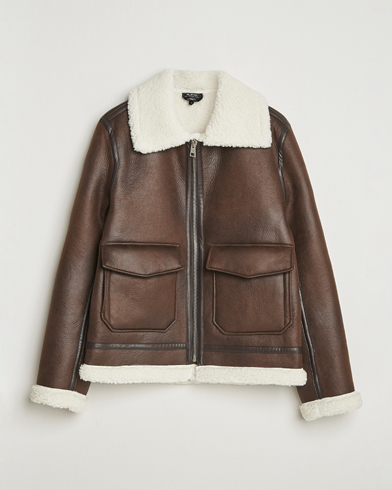 A.P.C. Tommy Aviator Jacket Brown – Marron