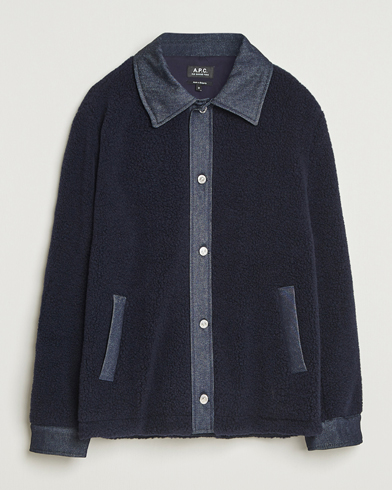 A.P.C. Will Wool Jacket Dark Navy – Bleu