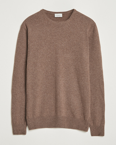 Morgano Wool/Cashmere Crewneck Brown – Marron