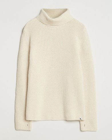 Peregrine Wilkinson Knitted Merino Rollneck Ecru – Blanc