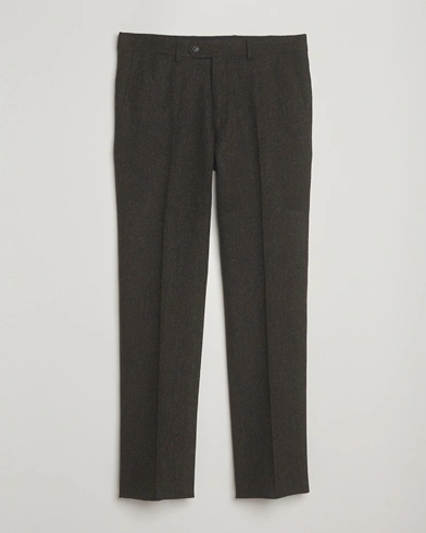 Walker Slater Edward Shetland Wool Donegal Trousers Dark Brown – Marron