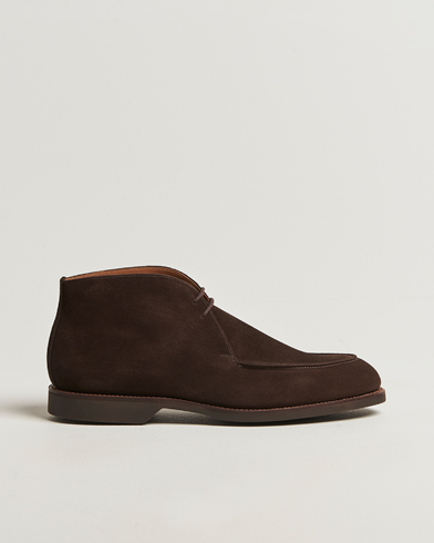 Crockett & Jones Bibury Chukka Boot Dark Brown Suede – Marron