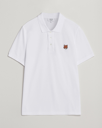Maison Kitsuné Fox Head Polo White – Blanc