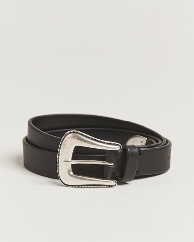 Tiger of Sweden Ecus Western Leather Belt Black – Noir