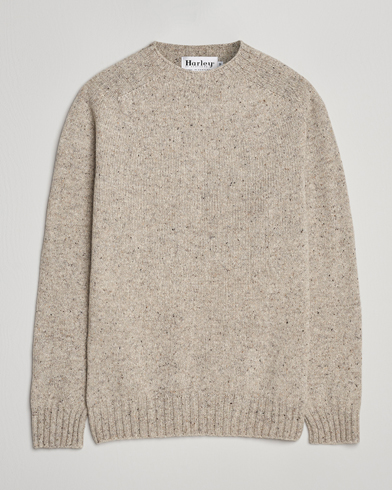 Harley Of Scotland Donegal Wool Crewneck Mull – Gris