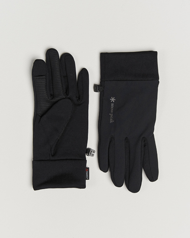 Snow Peak Polartec Stretch Gloves Black – Noir