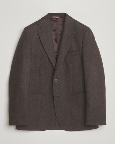 Morris Flannel Wool Blazer Brown – Marron