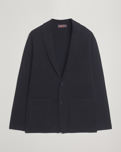 Morris Jake Knitted Blazer Old Blue – Bleu