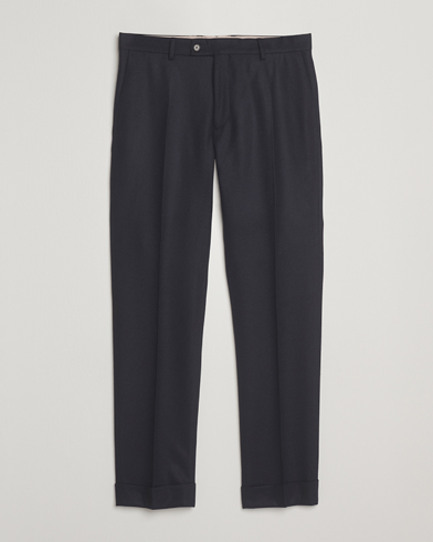 Morris Jack Flannel Trousers Navy – Bleu