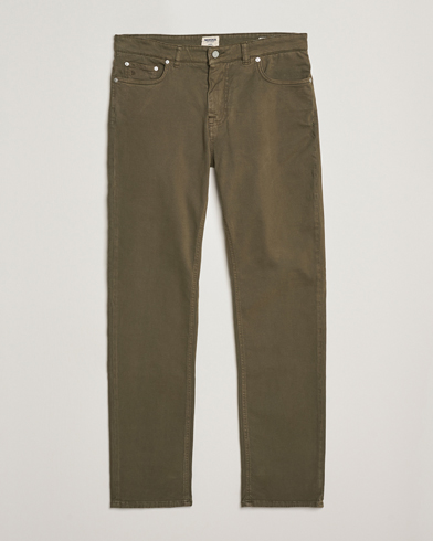 Morris James Brushed 5-Pocket Pants Olive – Vert