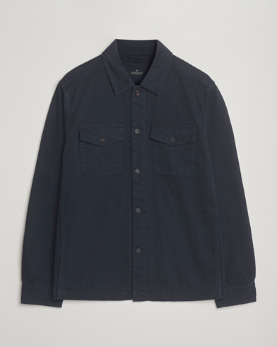 Morris Alain Twill Shirt Jacket Old Blue – Bleu