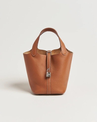 Hermès Pre-Owned Picotin Lock 18 Gold – Marron