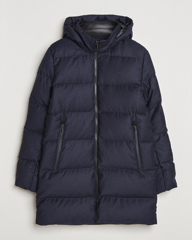 UBR Concorde Wool Parka Savile Dark Navy Melange – Bleu