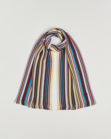Paul Smith Merino Wool Signature Scarf Multi – Multicolore