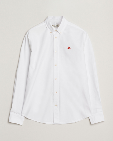 Forét Flag Regular Fit Oxford Shirt White – Blanc