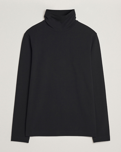 Filippa K Organic Cotton Stretch Turtleneck Black – Noir