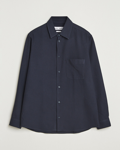 Samsøe Samsøe Damon Overshirt Salute Navy – Bleu